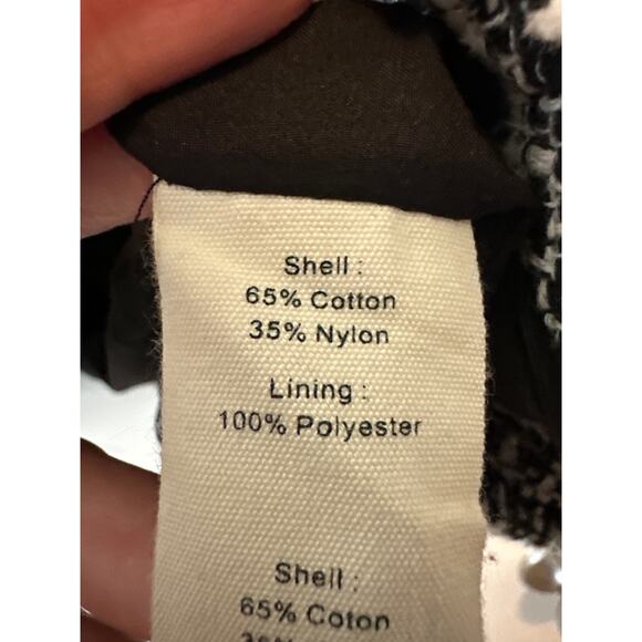 L’AGENCE Kenzie Black & Ivory Tweed Double-Breasted Blazer Size 4 - Picture 10 of 11